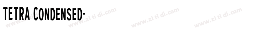 TETRA Condensed字体转换